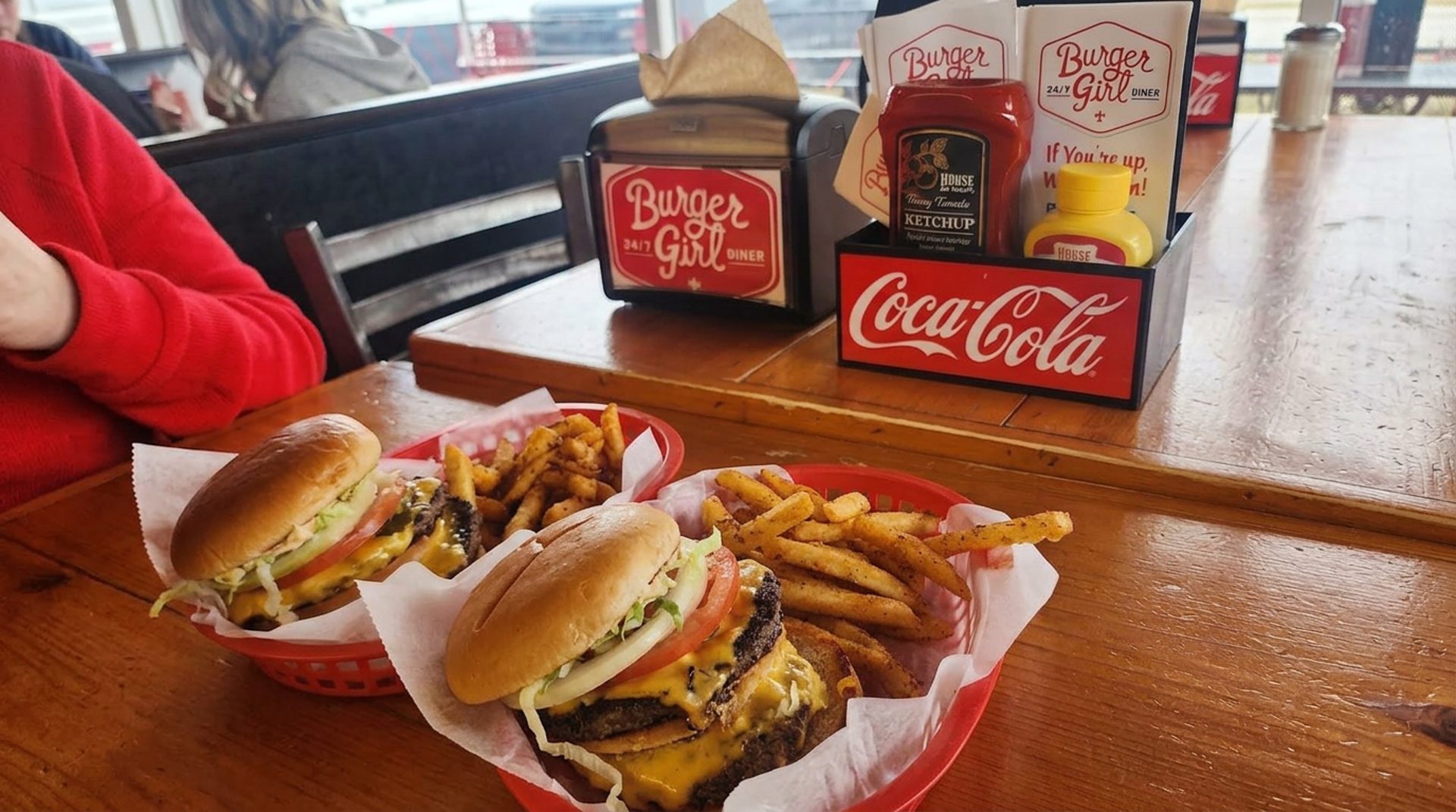 Breakfast and burgers