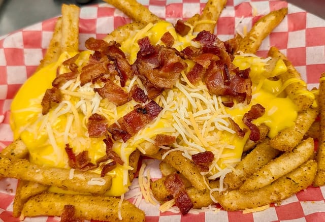 Loaded Cheddar Cheese Fries.