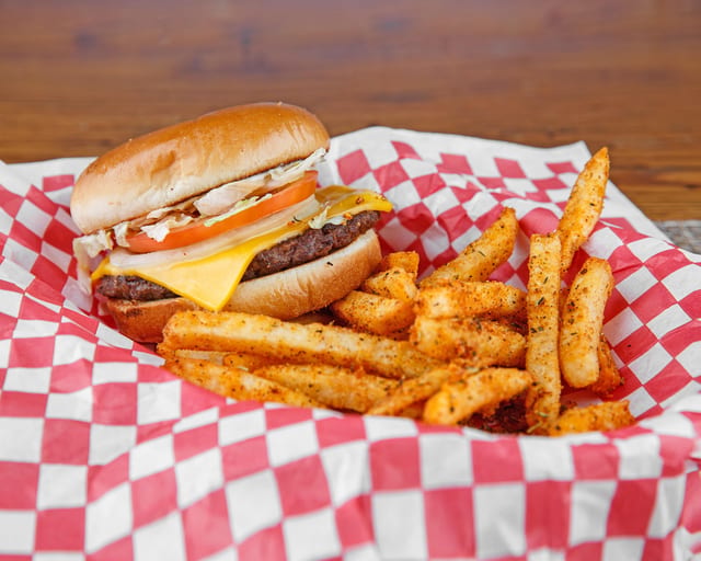 Kentucky Bison Burger Girl Combo.