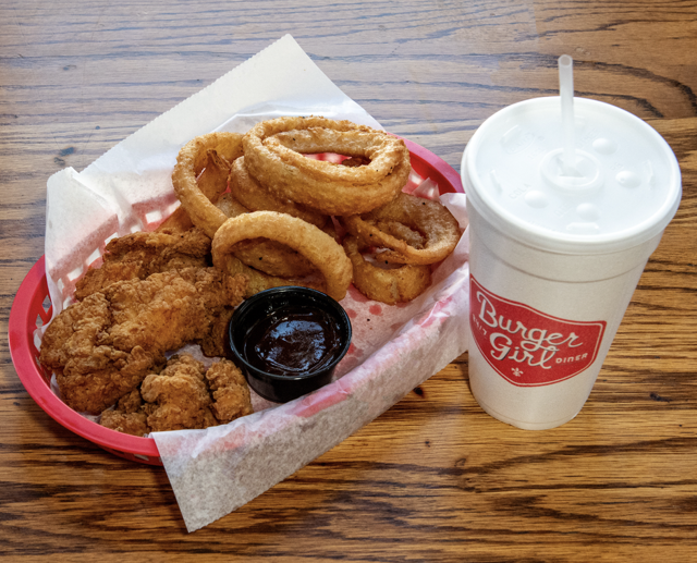 Chicken Tender Basket Combo.