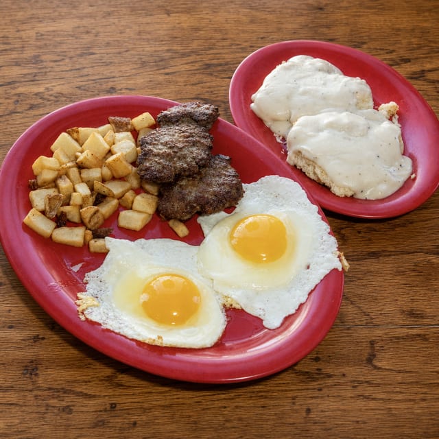 The Burger Girl Breakfast Special.
