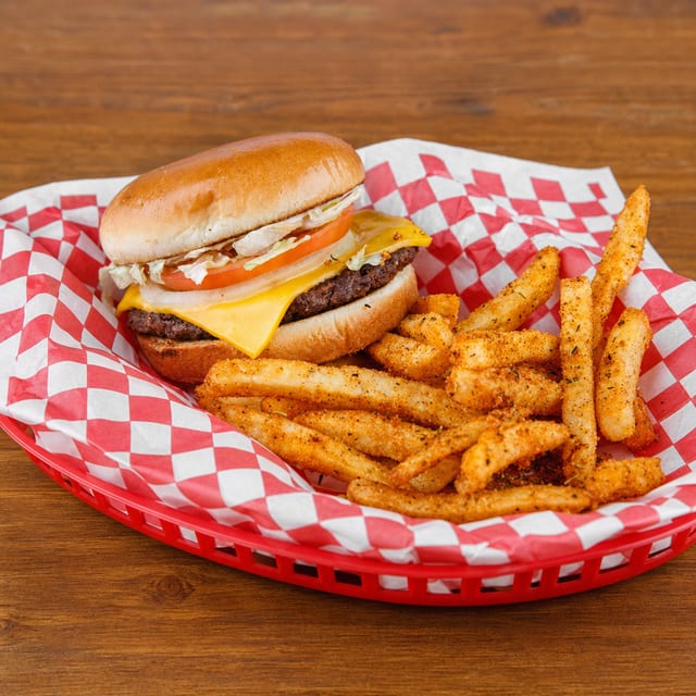 Kentucky Bison Burger Girl Combo.